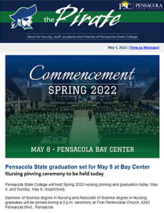 Pensacola State College graduation event held at Pensacola Bay Center for Spring 2022.