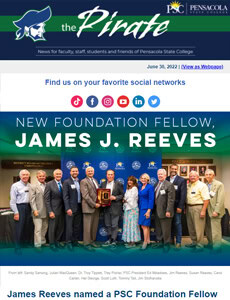 New PSC Foundation Fellow James J. Reeves honored at college event.