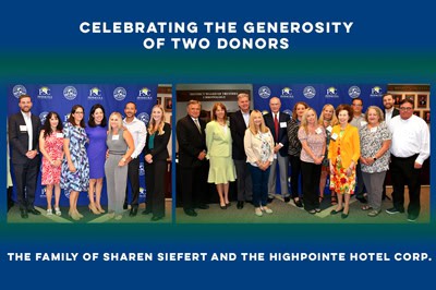 Donors celebrate at PSC event, funding scholarships, training, and conference center initiatives.