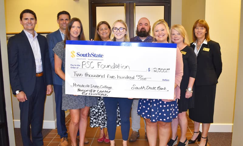 decorative image of South-State-Bank-donation , SouthState Bank gives $2,500 to PSC Foundation&rsquo;s Nonprofit Center for Excellence and Philanthropy 2022-07-21 10:53:12
