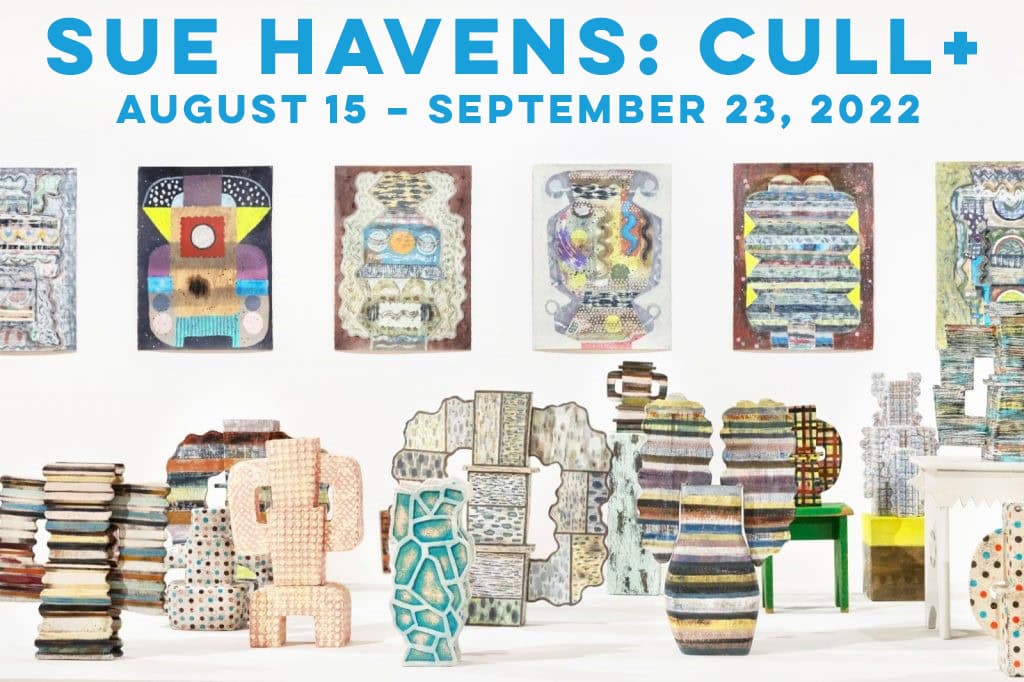 decorative image of sue-havens-cull-dates , &ldquo;Cull+,&rsquo;&rsquo; an exhibition featuring the paintings, collages and ceramic sculptures of artist Sue Havens, opens Aug. 15 at Anna Lamar Switzer Center for Visual Arts 2022-08-04 08:26:47