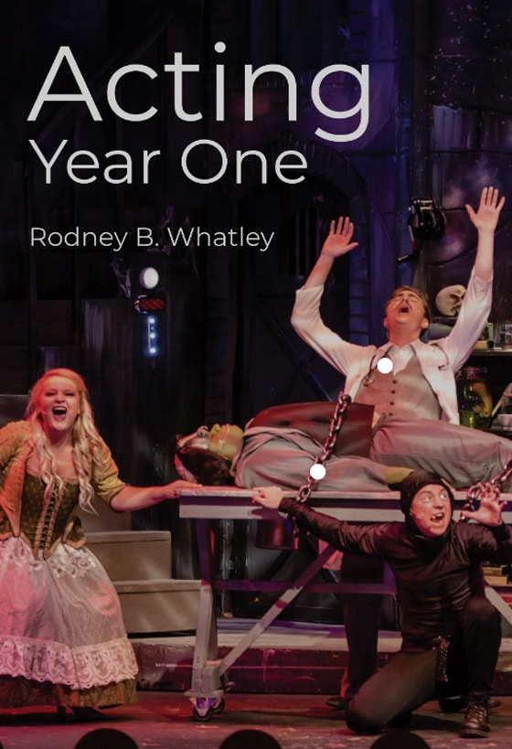 PSC Theater acting class Year One with Rodney Whatley on stage.