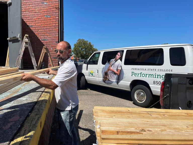 Lance Brannon, experienced theater professional, now serves as PSC Performing Arts Technical Directo.
