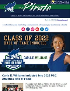 Carla E. Williams inducted into 2022 PSC Athletics Hall of Fame.