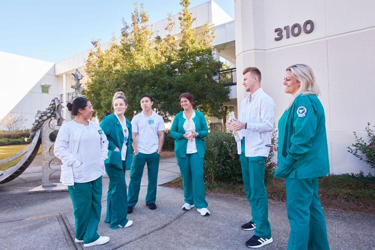 Nursing students participating in the Nurse Explorer Boot Camp, a partnership with HCA Healthcare Fo.