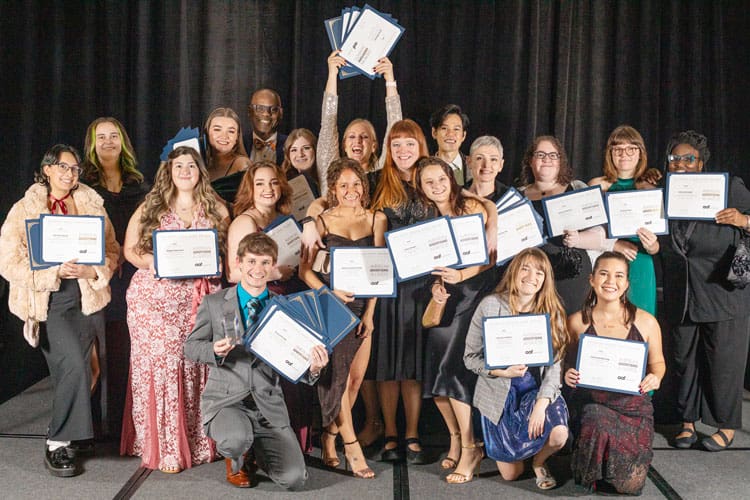 PSC graphic arts students win big at local ADDY competition for outstanding design achievements.
