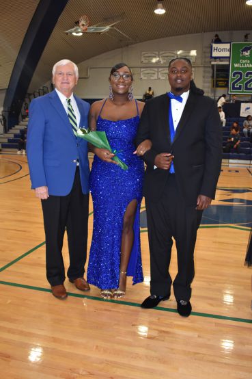 Nursing students at Pensacola State College celebrate their crowning as Homecoming Queen and King du.