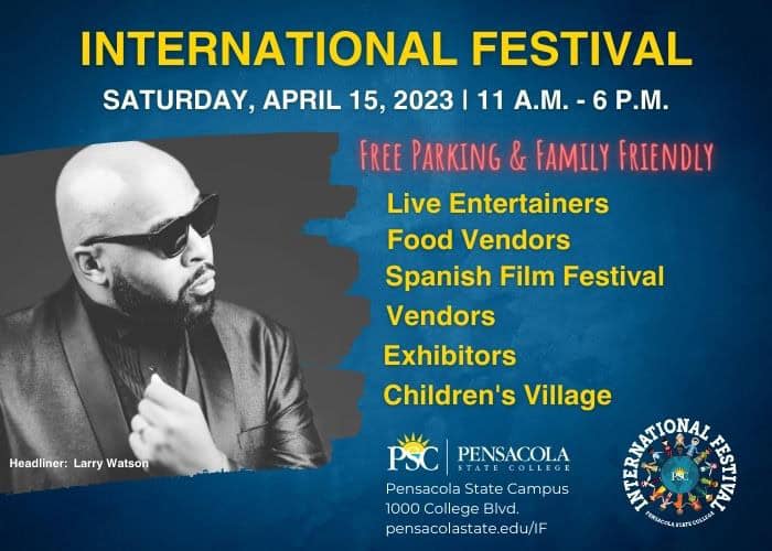 International Festival poster showcasing diverse entertainment, food vendors, and cultural activitie.