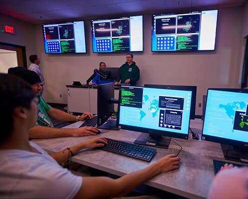 State-of-the-art computer lab supporting applied technology and professional services education at P.