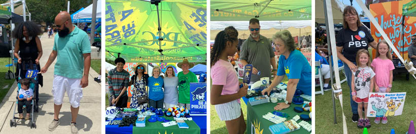 Pensacola State College and WSRE-TV participate in Juneteenth festival celebrating diversity.