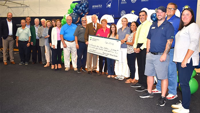 High school and college officials celebrate historic funding boost for PSC sports programs.