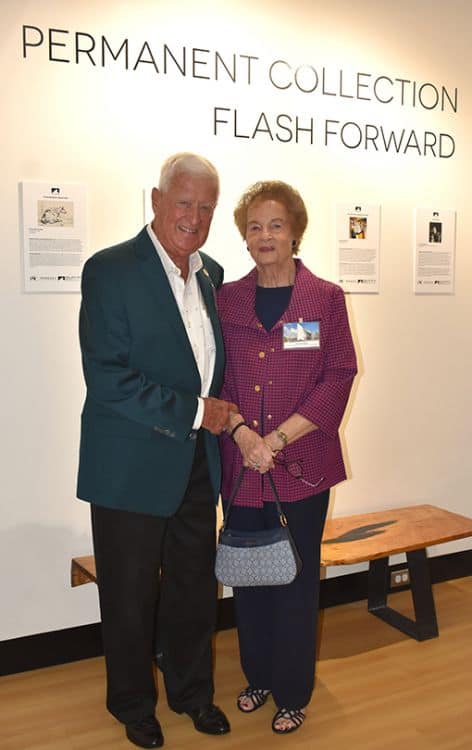 Supporters recognized for artwork donations at Pensacola State College event.