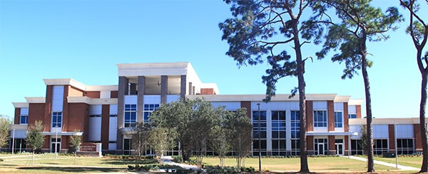 Pensacola State College's new Bear Jones Moore Reeves Center for Math and Advanced Technology.