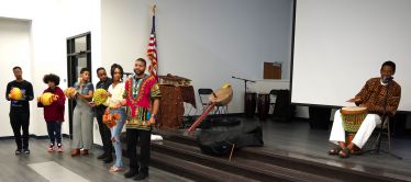 Diverse group of students and faculty participate in Black History Month event at Pensacola State Co.
