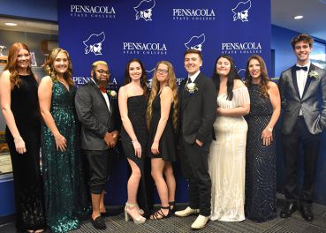 Pensacola State College hosts Homecoming event with King Chase and Queen Anna Leigh.