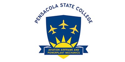 Skilled aviation airframe mechanics working on aircraft at Pensacola State College.