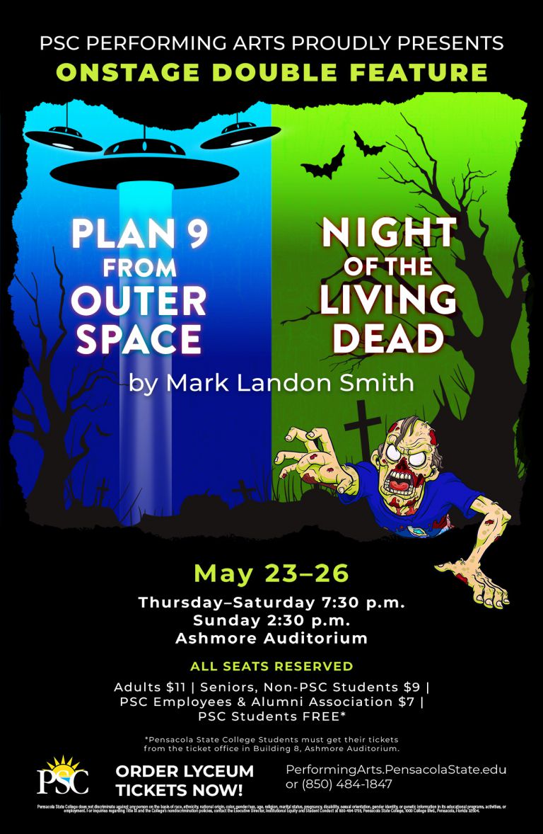 PSC presents 'Plan 9 from Outer Space' and 'Night of the Living Dead' horror double feature at Ashmo.