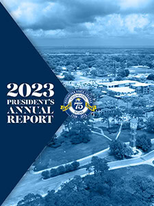 Official image of Pensacola State College's Office of the President for 2023 Annual Report.