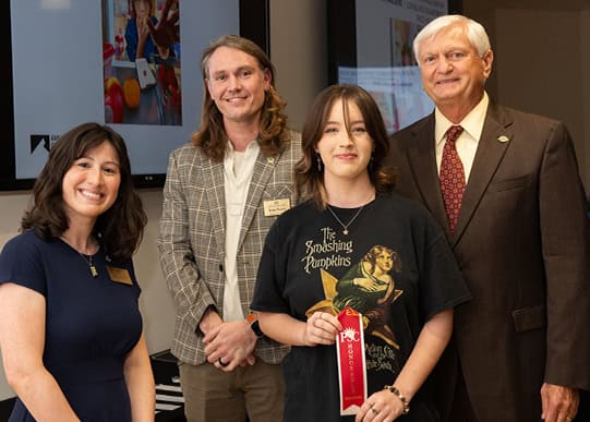 High school artists recognized at Pensacola State College art exhibition.