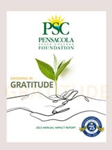 Image of Pensacola State College Publications showcasing student and faculty research contributions.
