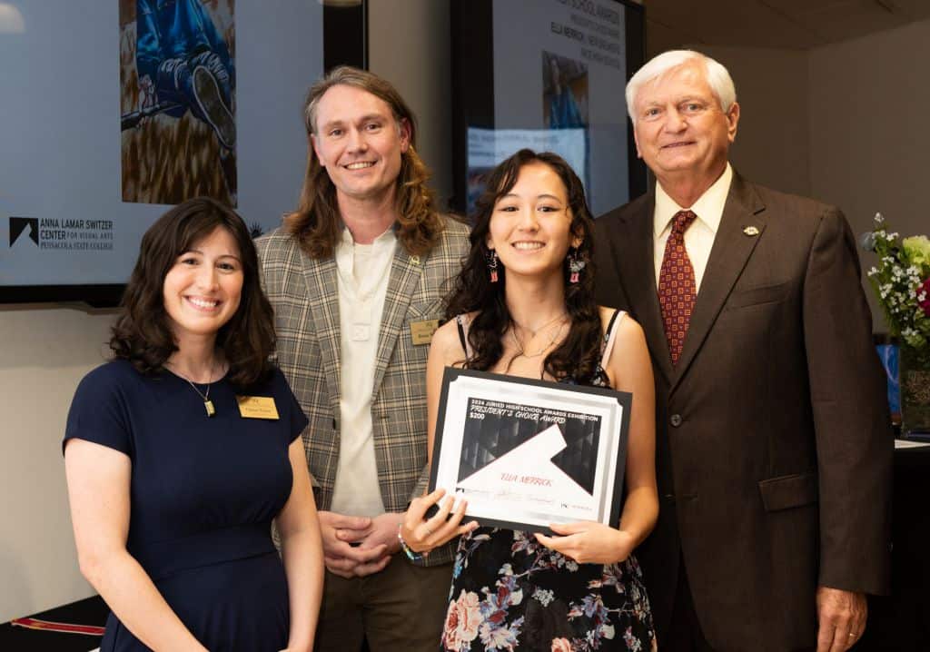 High school artists recognized at Pensacola State College art exhibit.