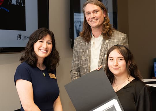 High school artists recognized at Pensacola State College annual art exhibit.