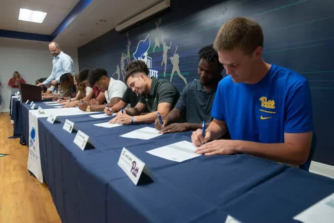 Pensacola State College student-athletes commit to Team USA and MLB baseball.
