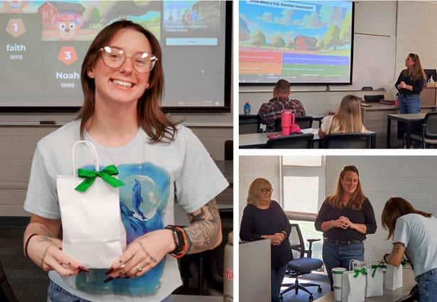 Engaged students participate in a civic literacy competition at Pensacola State College.