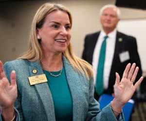 Nursing scholarship recipient Elaine Trushel advocates for healthcare education and nursing support.