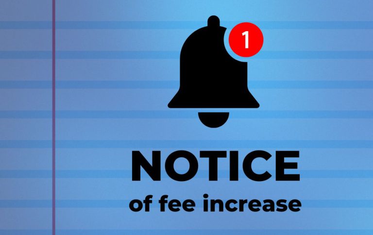 Notice of fee increase for Workforce Education and Professional Services courses at Pensacola State.