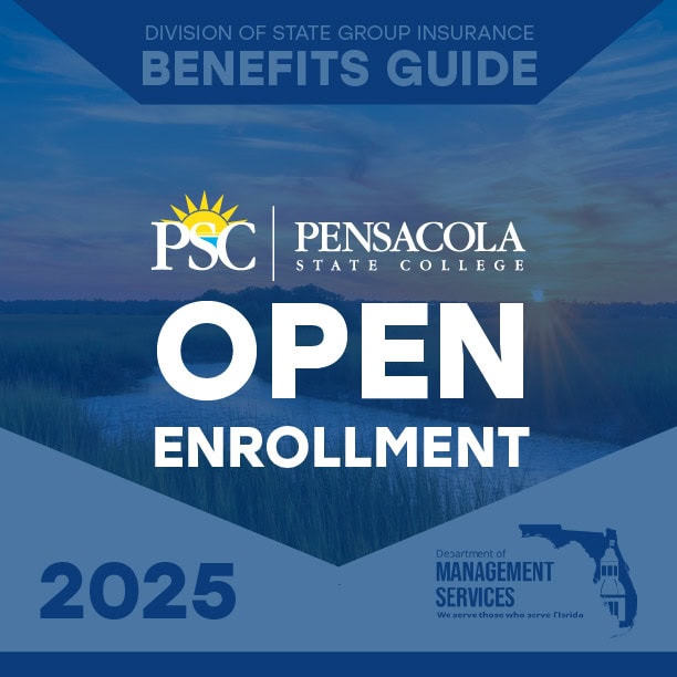 College open enrollment 2025 for state benefits at Pensacola State College, Florida, with key dates.