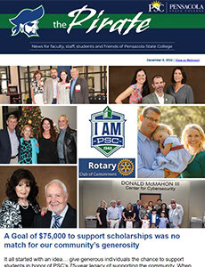 Support community scholarships at Pensacola State College December 5, 2024.