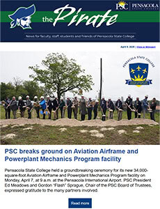 Pensacola State College breaks ground on Aviation Airframe and Powerplant program facility.