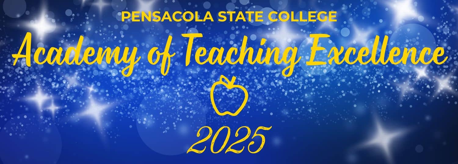 Celebrating Teaching Excellence Awards at Pensacola State College 2025.