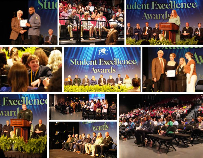 Pensacola State College hosts the 2025 Student Excellence Awards Ceremony honoring outstanding stude.