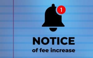 Notice of fee increase announcement for Pensacola State College students effective Fall 2025.