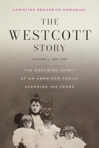 Historical American family portrait from the Westcott story book cover.