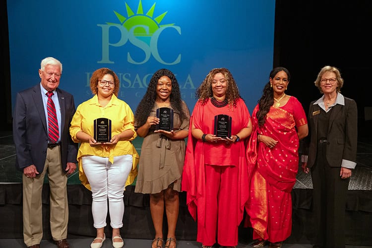 Pensacola State College students awarded the Dr. Garrett T. Wiggins &ldquo;Live Your Dream&rdquo; Endowed Schola.