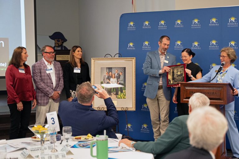 Pensacola State College community breakfast honoring collaborative support and student success.